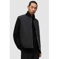 AllSaints vesta cu doua fete Underground barbati, culoarea negru, de iarna