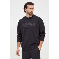 adidas bluză bărbați, culoarea negru, cu imprimeu IW1190