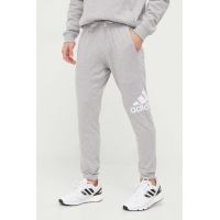 adidas pantaloni de trening culoarea gri, cu imprimeu IC9429