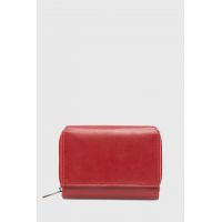 Answear Lab portofel de piele femei, culoarea rosu