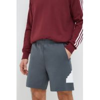 adidas pantaloni scurți bărbați, culoarea gri IR9168