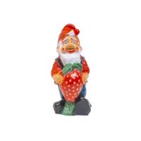 Pitic de gradina din ceramica, inaltime 41cm, model capsuna / EXT 10193 Engros