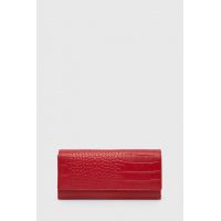 Answear Lab portofel de piele femei, culoarea rosu