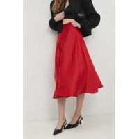 Answear Lab fusta culoarea maro, midi, evazati