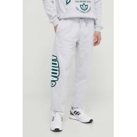 adidas Originals pantaloni de trening culoarea gri, cu imprimeu IS2900