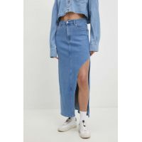 Answear Lab fusta jeans maxi, drept