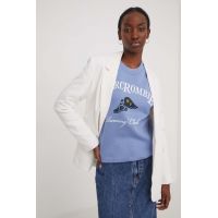 Abercrombie & Fitch sacou culoarea bej, un singur rand de nasturi, neted