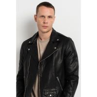 Jacheta biker de piele Milo