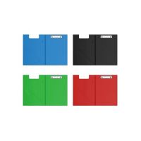 Clipboard dublu cu carton plastifiat PVC si clema din metal gros, engros