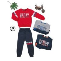 COMPLEU baiat 4-12 ani, bumbac, 5 la set engros