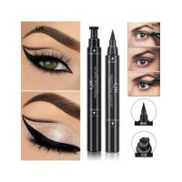 Tus cu stampila si eyeliner pentru ochi engross 2 Way Quick, rezistent la apa, negru