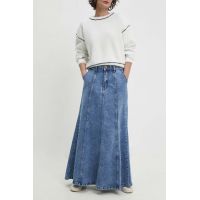 Answear Lab fusta jeans maxi, evazati