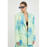 2NDDAY sacou Wyatt culoarea verde, un singur rand de nasturi, modelator