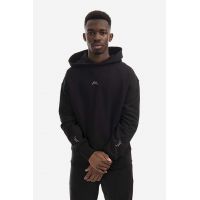 A-COLD-WALL* hanorac de bumbac Essential Hoodie bărbați, culoarea negru, cu glugă, cu imprimeu ACWMW081.-GREEN