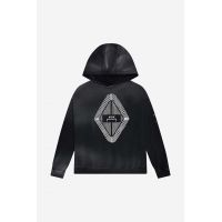 A-COLD-WALL* hanorac de bumbac Gradient Hoodie bărbați, culoarea negru, cu glugă, cu model ACWMW126-BLACK