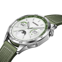 HUAWEI WATCH GT 4 46mm Green, Curea Green Woven, Android/iOS