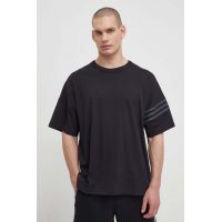 adidas Originals tricou din bumbac bărbați, culoarea negru, cu imprimeu  IR9452