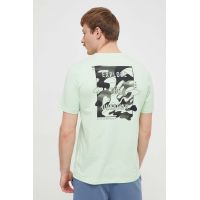 adidas tricou din bumbac bărbați, culoarea verde, cu imprimeu IN6237