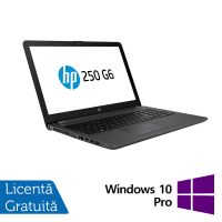 Laptop Refurbished HP 250 G6, Intel Core i3-6006U 2.00GHz, 8GB DDR4, 256GB SSD, 15.6 Inch HD + Windows 10 Pro