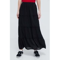 Hollister Co. fusta culoarea negru, maxi, evazati