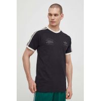 adidas Originals tricou din bumbac bărbați, culoarea negru, cu imprimeu  IS1413