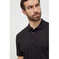 HUGO polo de bumbac culoarea negru, uni 50515269