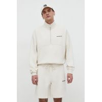 Abercrombie & Fitch pantaloni scurti barbati, culoarea bej