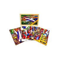 Puzzle lemn,4 modele,piese mari Engros