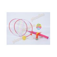 Set rachete metalice cu minge si fluturas cauciucat Engros