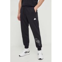 adidas pantaloni de trening culoarea negru, cu imprimeu IP4073