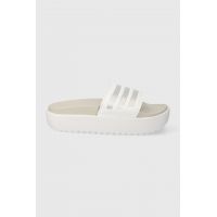 adidas papuci femei, culoarea alb, cu platformă IE9703