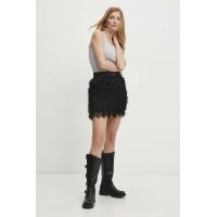 Answear Lab fusta culoarea negru, mini, drept