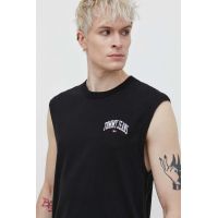 Tommy Jeans tricou din bumbac bărbați, culoarea negru DM0DM18664