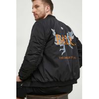 BALR. geaca bomber barbati, culoarea negru, de tranzitie