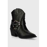 Answear Lab cizme femei, culoarea negru, cu toc drept