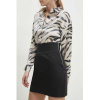 Answear Lab fusta culoarea negru, mini, evazati