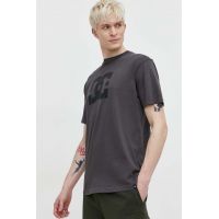 DC tricou din bumbac barbati, culoarea maro, cu imprimeu