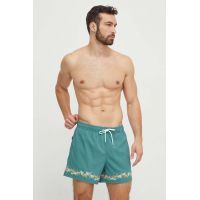 Abercrombie & Fitch pantaloni scurti de baie culoarea verde