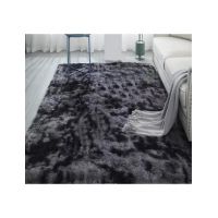 Covor Fluffy En-Gros, Super Pufos, 150 x 200, Negru Albastrui