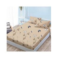 Husa Cocolino cu Elastic En-Gros, 3 Piese, pentru Pat Dublu, 180 x 200 cm, Crem