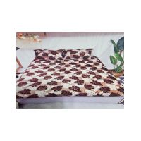 Husa Cocolino cu Elastic En-Gros, 3 Piese, pentru Pat Dublu, 180 x 200 cm, Maro