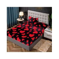 Husa Cocolino cu Elastic En-Gros, pentru Pat Dublu, 180 x 200 cm, Negru