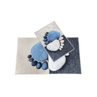 Set covoare baie 2 piese, antiderapante, 60x100/ 40x60 cm Engros