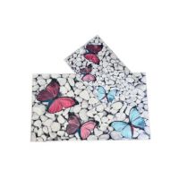 Set covoare baie 2 piese, antiderapante, 60x100/ 40x60 cm Engros