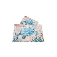 Set covoare baie 2 piese, antiderapante, 60x100/ 40x60 cm Engros