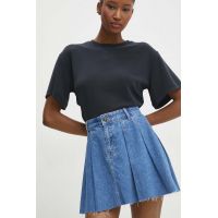 Answear Lab fusta jeans mini, evazati