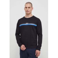BOSS longsleeve din bumbac culoarea negru, cu imprimeu 50515159