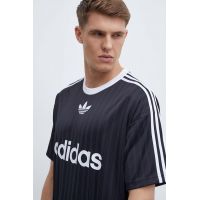 adidas Originals tricou bărbați, culoarea negru, cu imprimeu IU2341