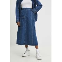Answear Lab fusta jeans midi, evazati