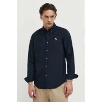 Abercrombie & Fitch camasa barbati, culoarea albastru marin, cu guler button-down, regular